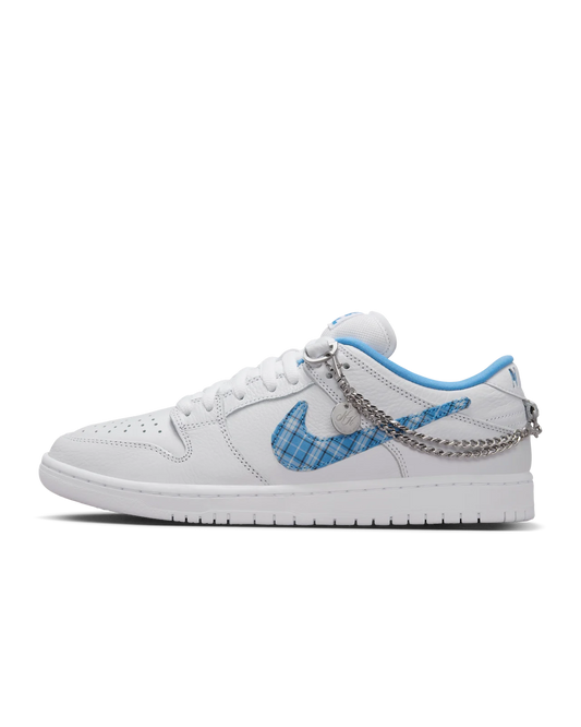 Nike SB Dunk Low Pro x Nicole Hause White and University Blue