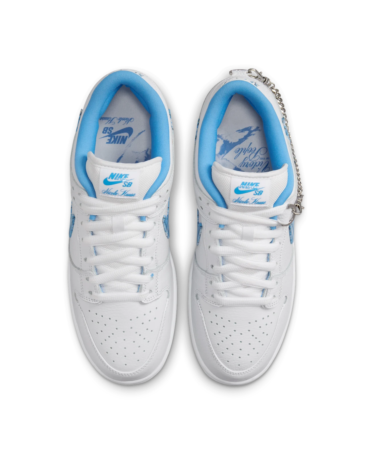 Nike SB Dunk Low Pro x Nicole Hause White and University Blue